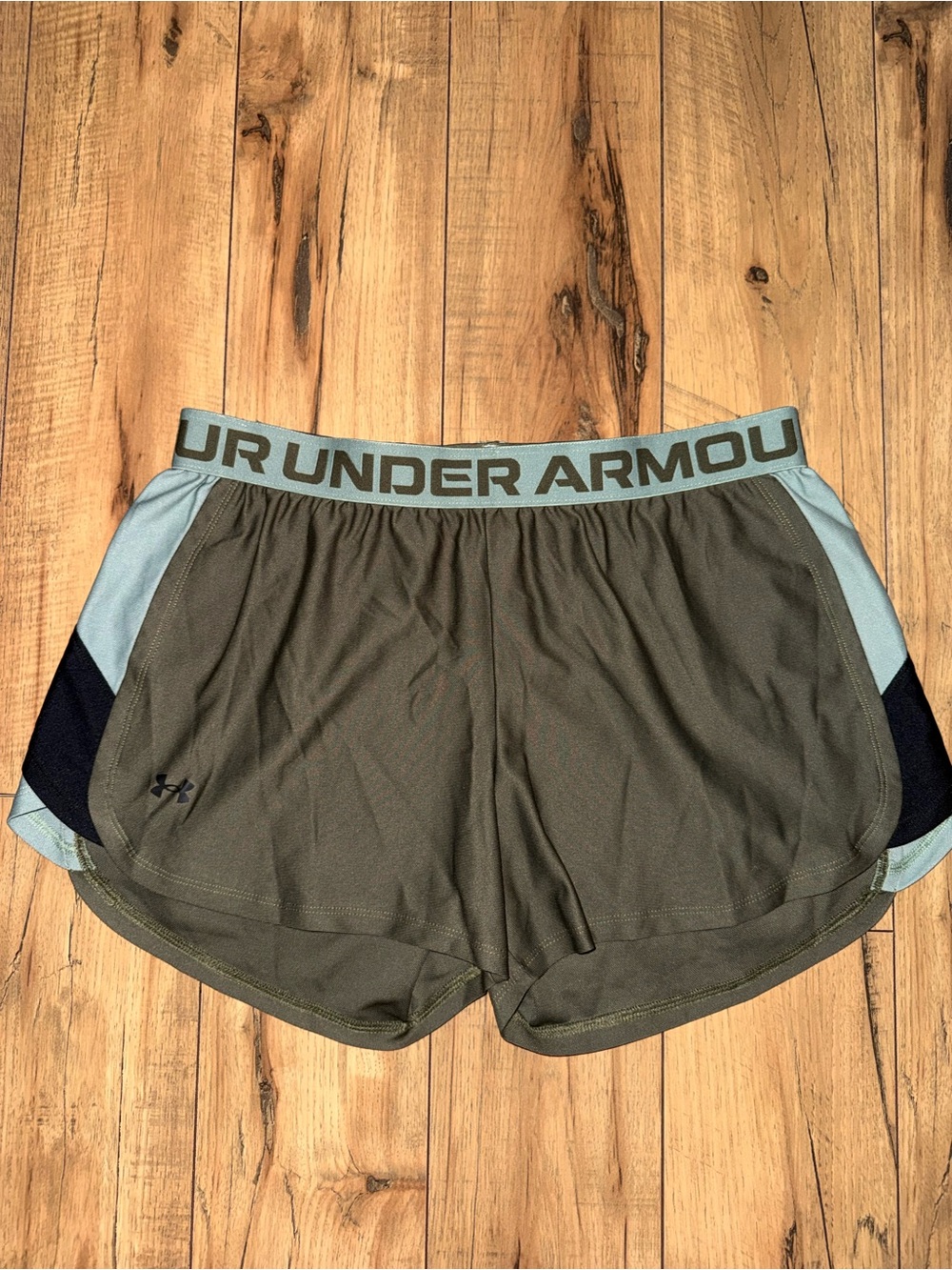 Green Under Armour shorts
